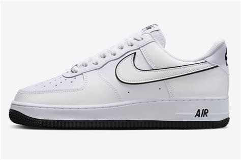 nike air force weiss schwarze sole|nike air force 1 black sole.